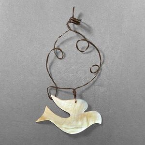 Seashell Peace Dove Ornament
